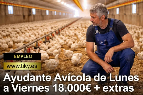 Técnico auxiliar en operaciones avícolas en Valladolid para entorno productivo organizado 2026