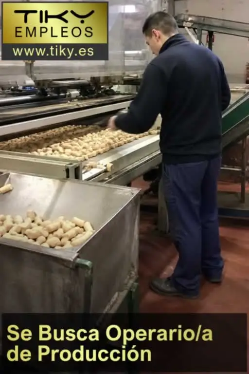 Operario de producción en Sant Pere de Torelló 2026